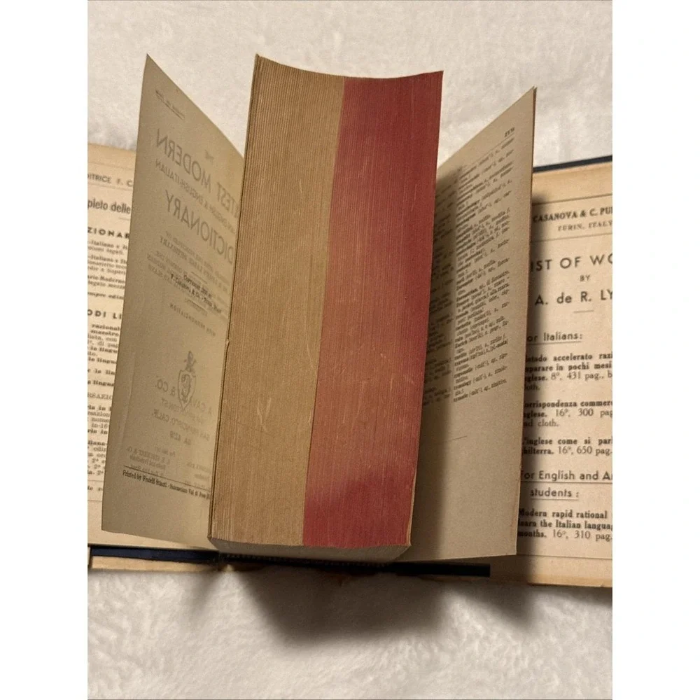 The Latest Modern Italian-English & English-Italian Dictionary